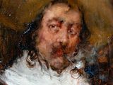 an image of a painting of a man with a big hat