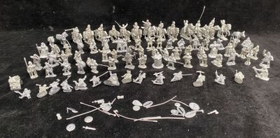 a lot of toy soldiers that are on the ground