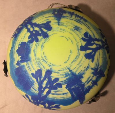 ANDRE - Suspension en verre multicouche à décor de bateaux e…