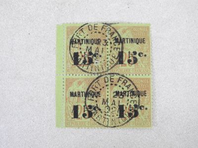 Martinique N°16(*) NSG bloc de 4