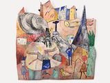 une image d'un tableau sur le mur d'un bâtiment