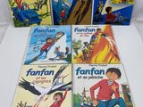 a set of four children ' s books with illustrations of different characters