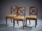 pair of george ii mahogany side chairs