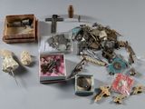 a lot of items that are sitting on a table