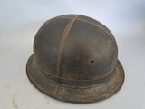 a helmet that is sitting on a table