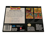 a back cover of a video game with a picture of a cartoon character
