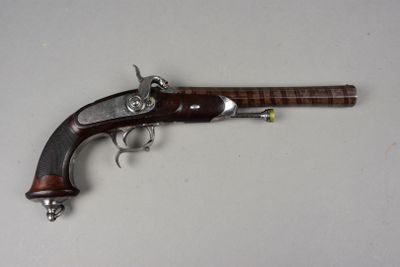 Pistolet De Tir Pyrotechnique Ancien – XIXème Siècle – Arme De Collection