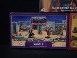 two boxes of masters of the universe battleground wave 1 action figures