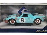 an image of a model of a blue race car in a box