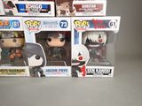 three boxes of funko pop vinyl figures are stacked on top of each other