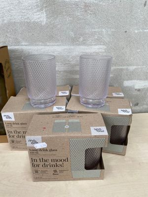 (x21) MOODS - verre à eau recyclé - carafe - coffret gourde …