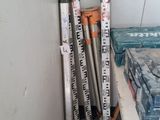 a stack of tools sitting on a table in a room