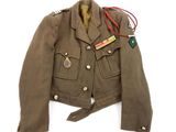 an image of a jacket with a tag on the collar