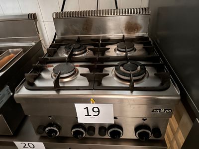 plaque de cuisson 4 feux gaz MBM (60 x 60 x 48 cm) - Photo 1