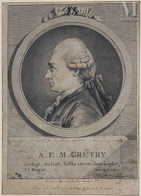 une gravure représentant un homme aux cheveux longs et à la barbe fournie