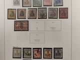 an image of a picture of a bunch of stamps on a wall