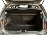 the back of a silver car with its trunk open and a dog in the back seat