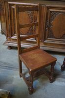 table de cuisine avec 5 chaises - chêne - vers 1900 - longue… (photo 3)