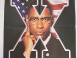 une affiche du film « Malcolm X » avec Denzel Washington