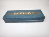 an image of a blue box with a logo on it