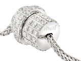 an image of a white gold and diamond bead with a chain