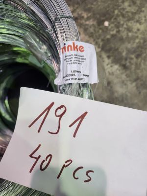 Lot de 40 rouleaux de fil de fer acier zingué Diamètre 1,0 m…