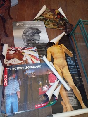 Ensemble d'affiches de publicité pour la coiffure Wella, des…