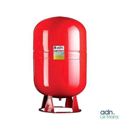 an image of a red tank with a yellow label on it