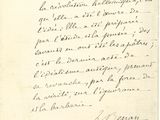 une vieille lettre manuscrite écrite à l'encre noire sur un morceau de papier