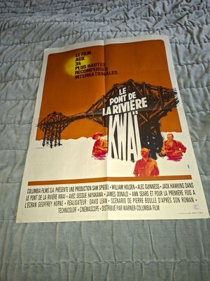 le pont de la rivière Kwai. Affiche 60 x 80 cm