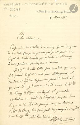 Alfred GRANDIDIER (1836-1921) naturaliste et explorateur. 2 …