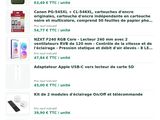a screenshot of a cell phone with a bunch of items on it