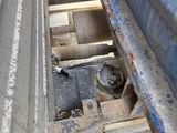 an image of a close up view of a truck ' s rear end