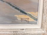 an image of a painting of a bird sitting on a branch