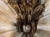 drawing of a clock tower with a lot of clocks on it