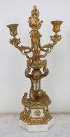 Paire de candélabres à trois lumières en bronze finement cis… (photo 2)