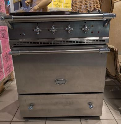 Piano de cuisine inox Lacanche 3 Feux - Gaz de ville - Matér…