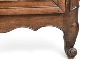 BUFFET deux corps (petit) en bois naturel, ouvrant par quatr… (photo 4)