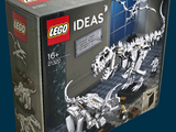 a box of lego ideas with a picture of a dinosaur