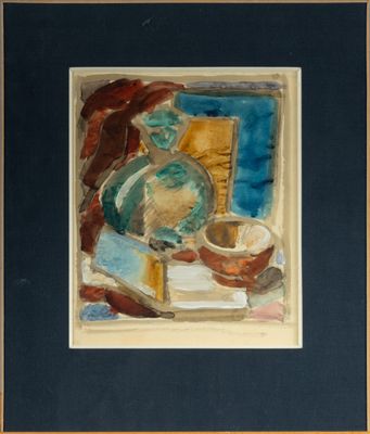 une image d'un tableau représentant une femme assise à une table