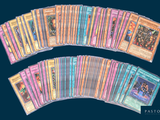 a lot of cards that are sitting on a table