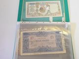 a picture of an old bank note in a clear box