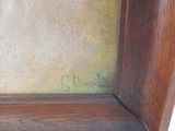 an image of a painting of a cat sitting on a window sill