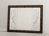 une image représentant un miroir sur lequel apparaissent les silhouettes d'un homme et d'une femme