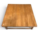 an image of a wooden table with a white background