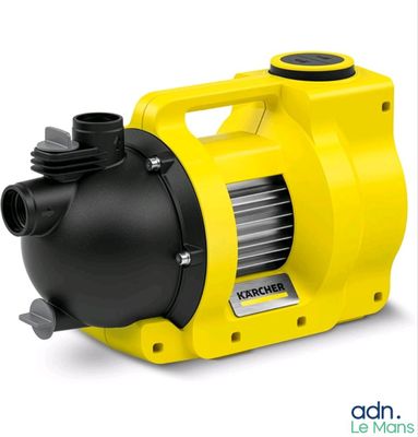 a close up of a yellow blow pump on a white background