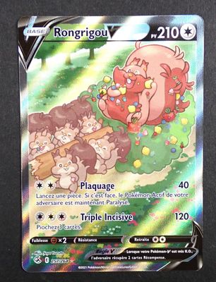Carte Pokemon Contenu : 1 carte rare Rongrigou V