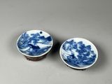 pair of chinese blue and white porcelain bowls