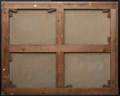 l'image d'un tableau représentant un cadre en bois comportant quatre carrés