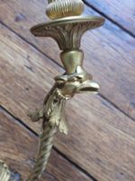 PAIRE D'APPLIQUES à un bras de lumière en bronze ciselé et d… (photo 3)
